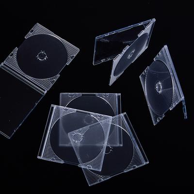 5/10Pcs Caixas de armazenamento de disco único padrão doméstico Caixa de DVD Caixa de CD Caixa de CD de plástico transparente vazia Caixa de CD