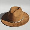 Military Green Suede Hats For Women Hats For Men Cowboy Hat Caps Western Cowboy Belt Bands Fedoras Chapeau Feutre Homme