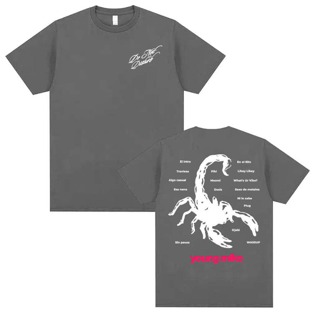 

Singer Young Miko Dont Disturb Printed Tshirt 2026 Summer Male Female Aesthetics Luxury Fashion Pop Art Tshirt Street Wear M
