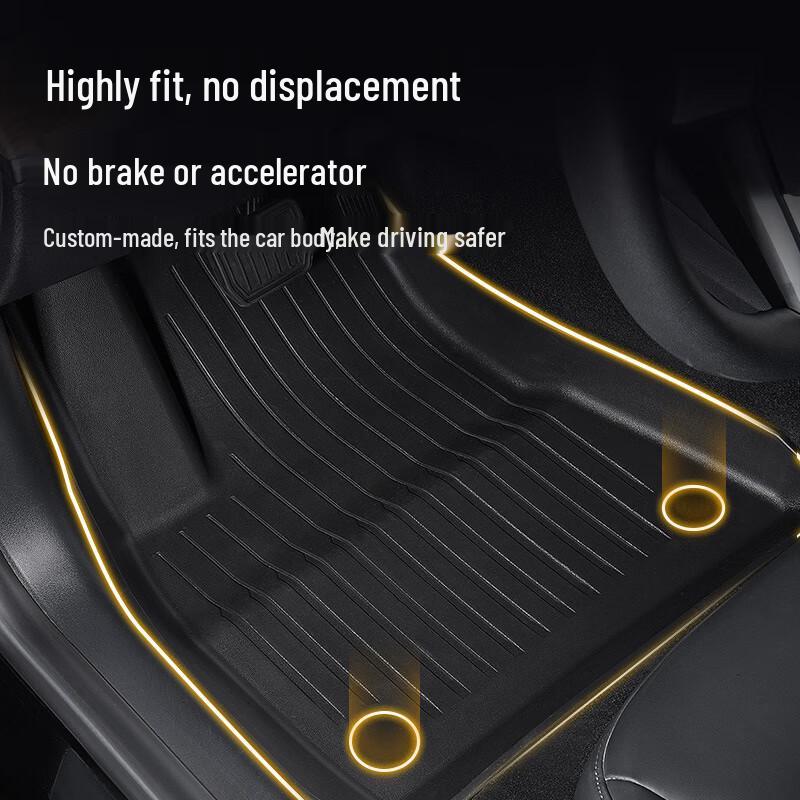 Tesla Model Y/3 Refresh Floor Mats & Trunk Storage - TPE Molded Carpets