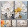 Nordische Mode Witte Bloemen Kunst Abstracte Posters Prints Canvas Wandkunst Afbeelding Moderne Woonkamer Huisdecoratie