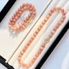 10Mm Natural High Quality Orange Moonstone Necklace Clavicle Chain