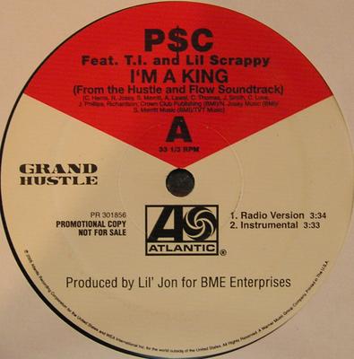 Disc de 12 inch P$C, T.I. & LIL' SCRAPPY - Sunt un Rege PR301856 Atlantic 2005 SUA Rap & Hip-Hop/R&B Folosit