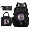 Katseye Estuche de Lápices Musicales Bolsa de Almuerzo Mochila Set de 3 Materiales Escolares para Estudiantes Adolescentes Gran Capacidad Resistente al Agua Portátil