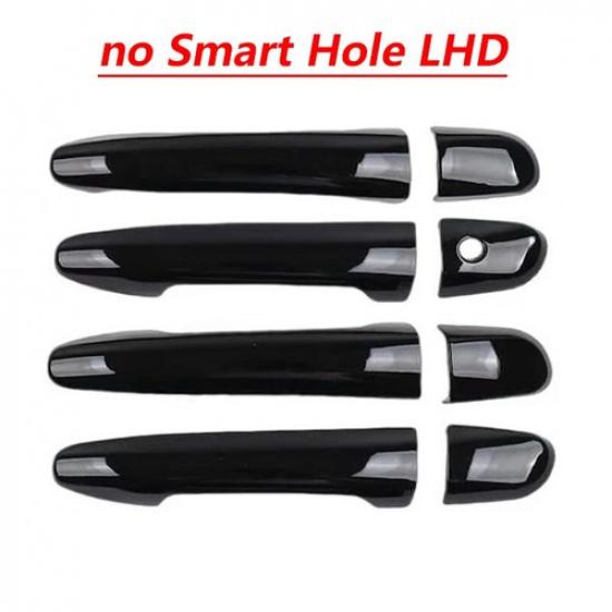 8Pcs Glossy Piano Black Car Door Handle Cover Trim For Mazda 2 Demio 3 5 Premacy