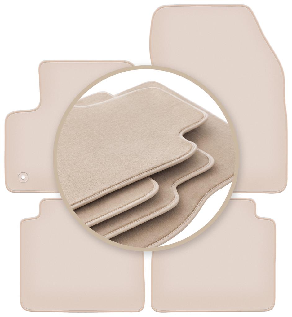 PREMIUM beige Fußmatten für: Citroen e-C4 Schrägheck 2021-