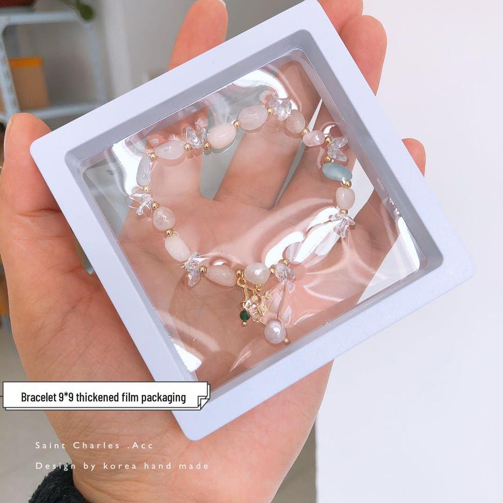 PE Thickened Pearl Bracelet Film Box: Anti-Tarnish, Anti-Oxidation Packaging (Bracelet Not Included).