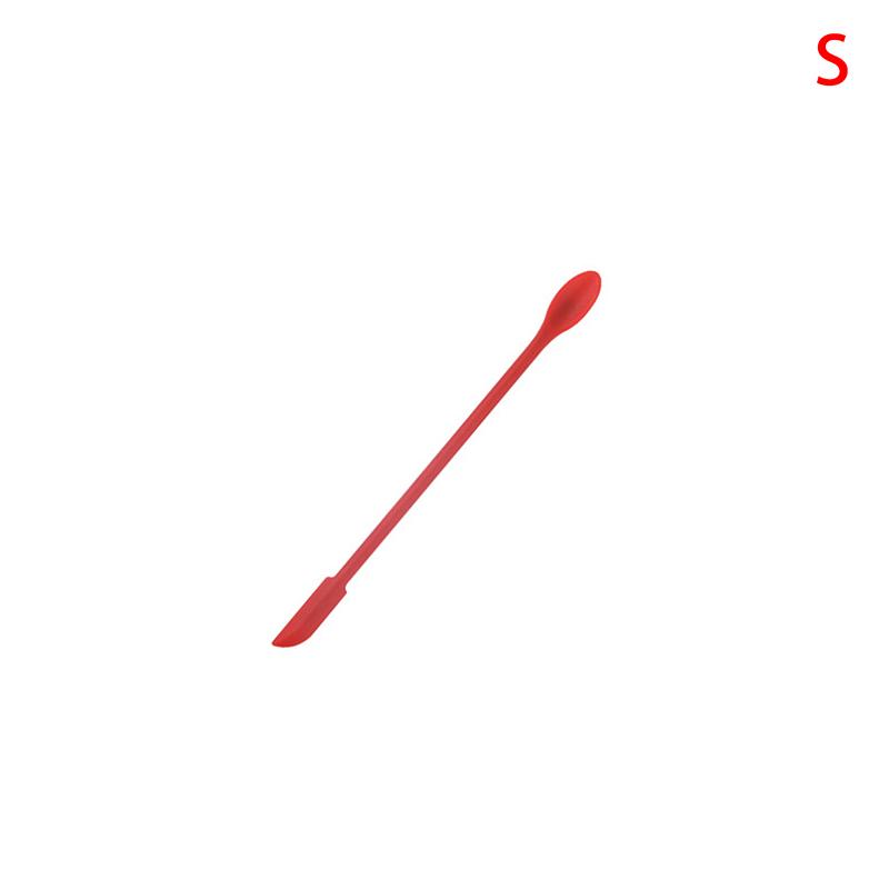 Cosmetic Bottle Silicone Mini Scraper Three Piece Set Baking Double End Two In One Spatula Jam Deep Bottle Scraper Spoon Set