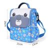 Oxford Cloth Cartoon Lunch Bag Coffee Pink Black Blue Aluminum Foil Lining Thickened Thermal Insulation Bag Cartoon Pattern
