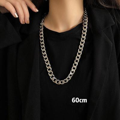 Unisex Titanová Ocelová Hip-Hopová Řetězovka Cuban Link - Evropský & Americký Street Style