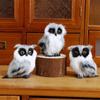 Simulation Owl Animal Model Festival Creative Plastic Ornaments Artificial Plush Toys For Garden Christmas Tree Decorations