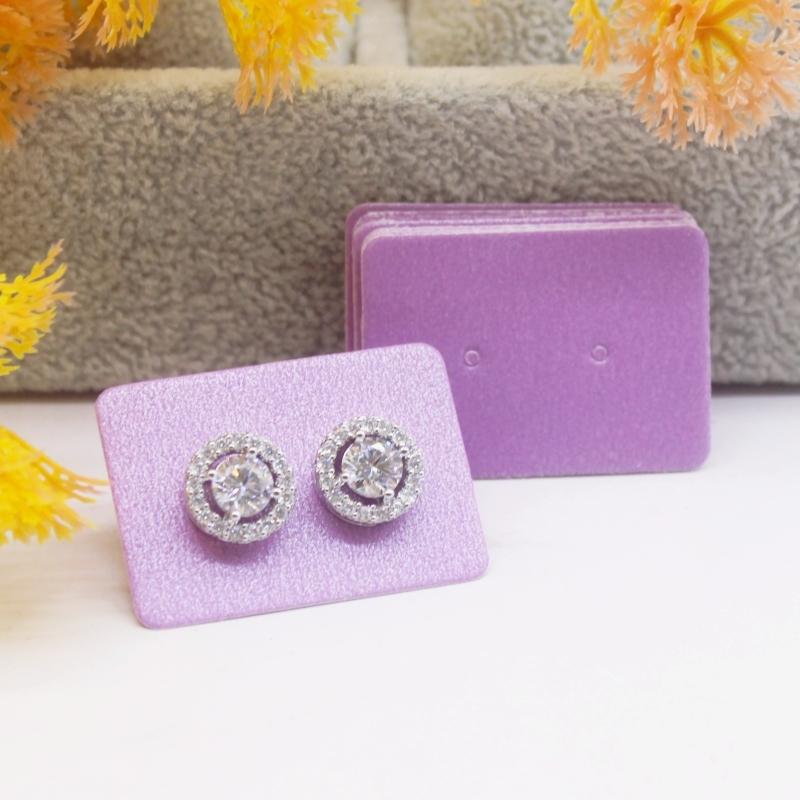 100pcs new 3.5x2.5cm fashionable girl earrings packaging card