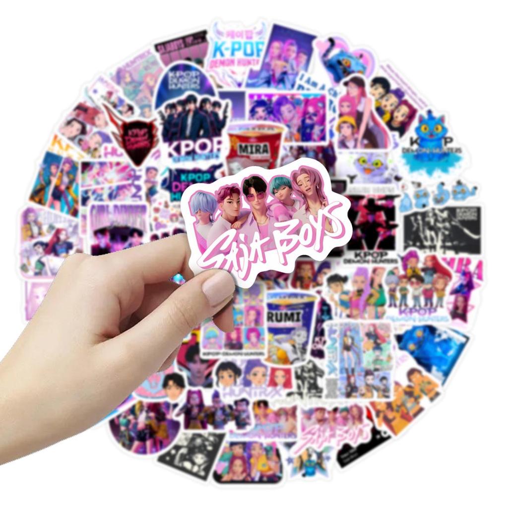 Demon Hunter Dívčí skupina Kreativní kreslené samolepky na notebooky a DIY dekoraci