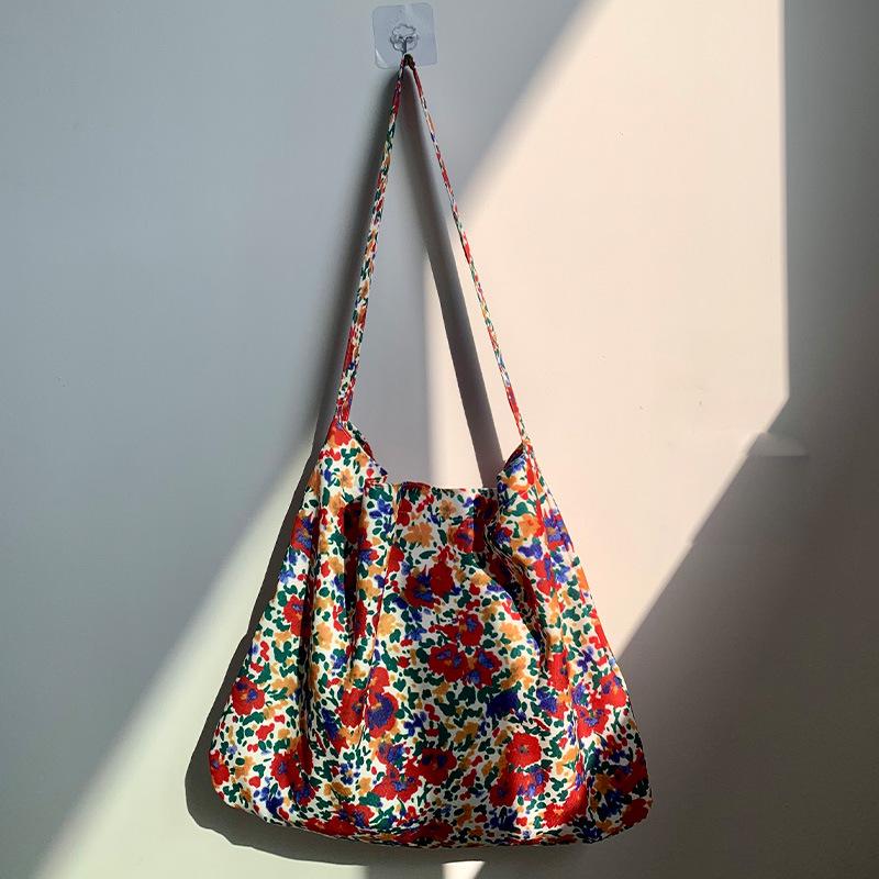 Schultertasche aus Kord-Canvas mit Leopardenmuster - Koreanischer Stil, Neues Sommer-College-Design