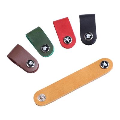 Organizer Cable Strap Cable Clip Winder Straps Tidy Storage Cable Cowhide Leather Cord Cable Holder