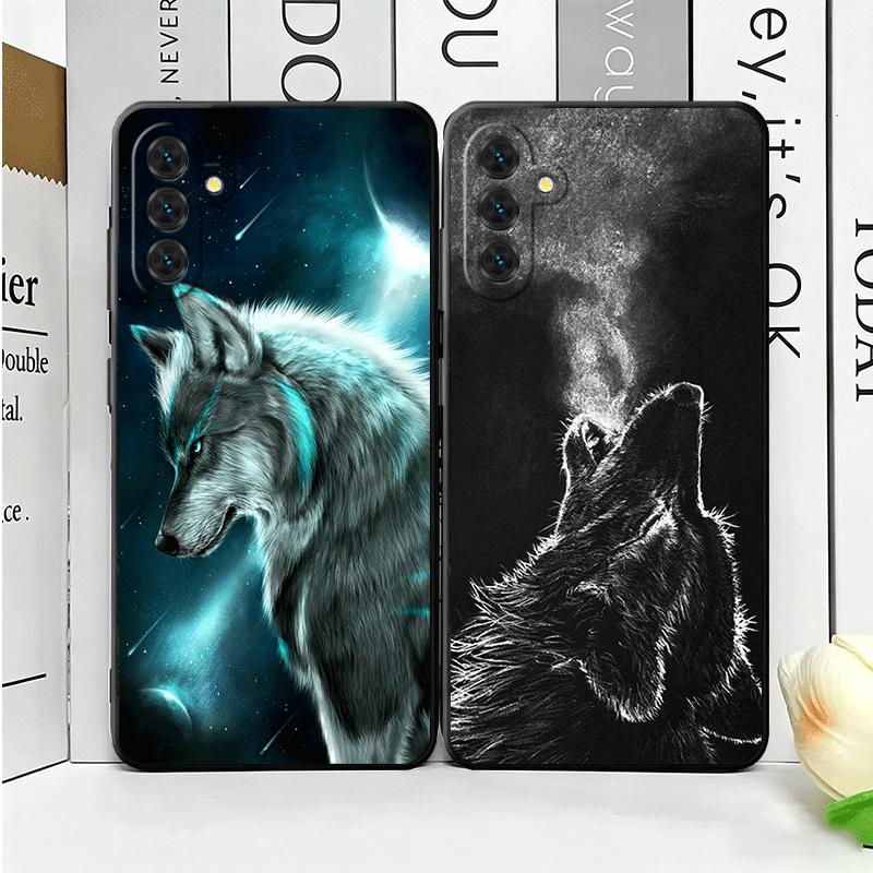 Wolf Moon Animal Soft Phone Case for Samsung A17 A37 A57 A16 A26 A36 A56 A15 A25 A35 A55 A14 A24 A34 A54 A13 A23 A33 A53 A52 A12