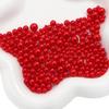 Abs Non-Porous Pearl Plated Colored Round Beads Loose Beads Beaded Handmade Diy Vanity Box Clothing Jewelry Decorative Materials