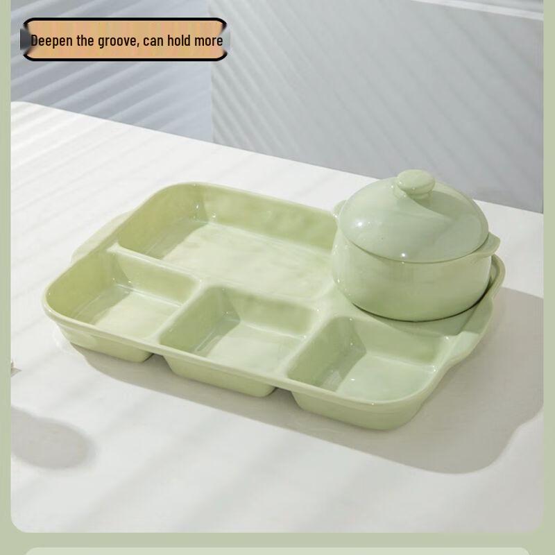 Ceramic Segmented Meal Plate