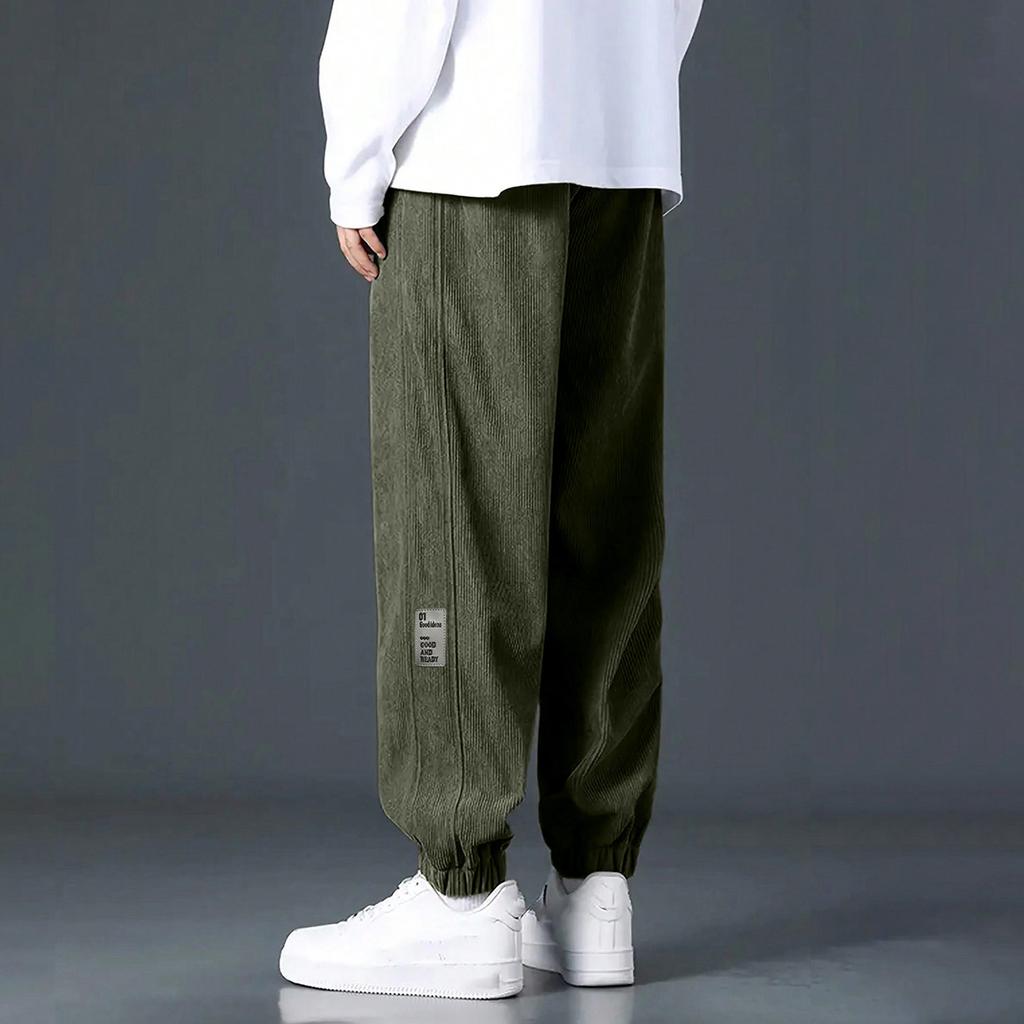 Men's Color Loose-Fitting Sweatpants Men's Casual Fashion Sweatpants