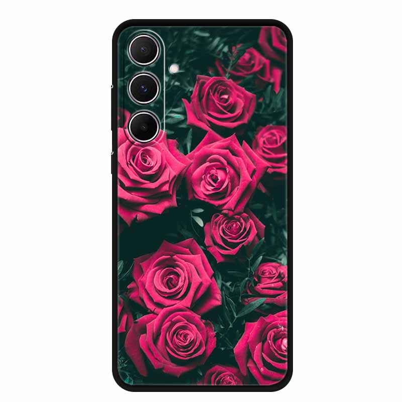 For Samsung Galaxy A55 5G Case Animals Soft Silicone TPU Phone Cases Back Cover For SamsungA55 Wolf Protector Cute Girl Shell