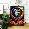 Fantastici Poster del Sole e della Luna per Soggiorno Decorazioni per la Casa Pittura su Tela Astratta Solare e Lunare Arte da Parete Cuadros Senza Cornice