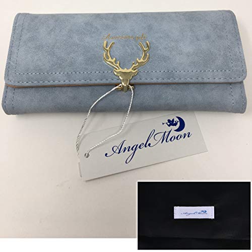 Angel Moon Women's Long Wallet with Ample Card Slots, Nordic Reindeer Design, Stylish for Girls and Women, Perfect for Dates, Everyday Use, Easy to Ca