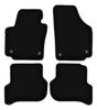 BASIC Black Velour Floor Mats For: Seat Altea Minivan (08.2008-2015)