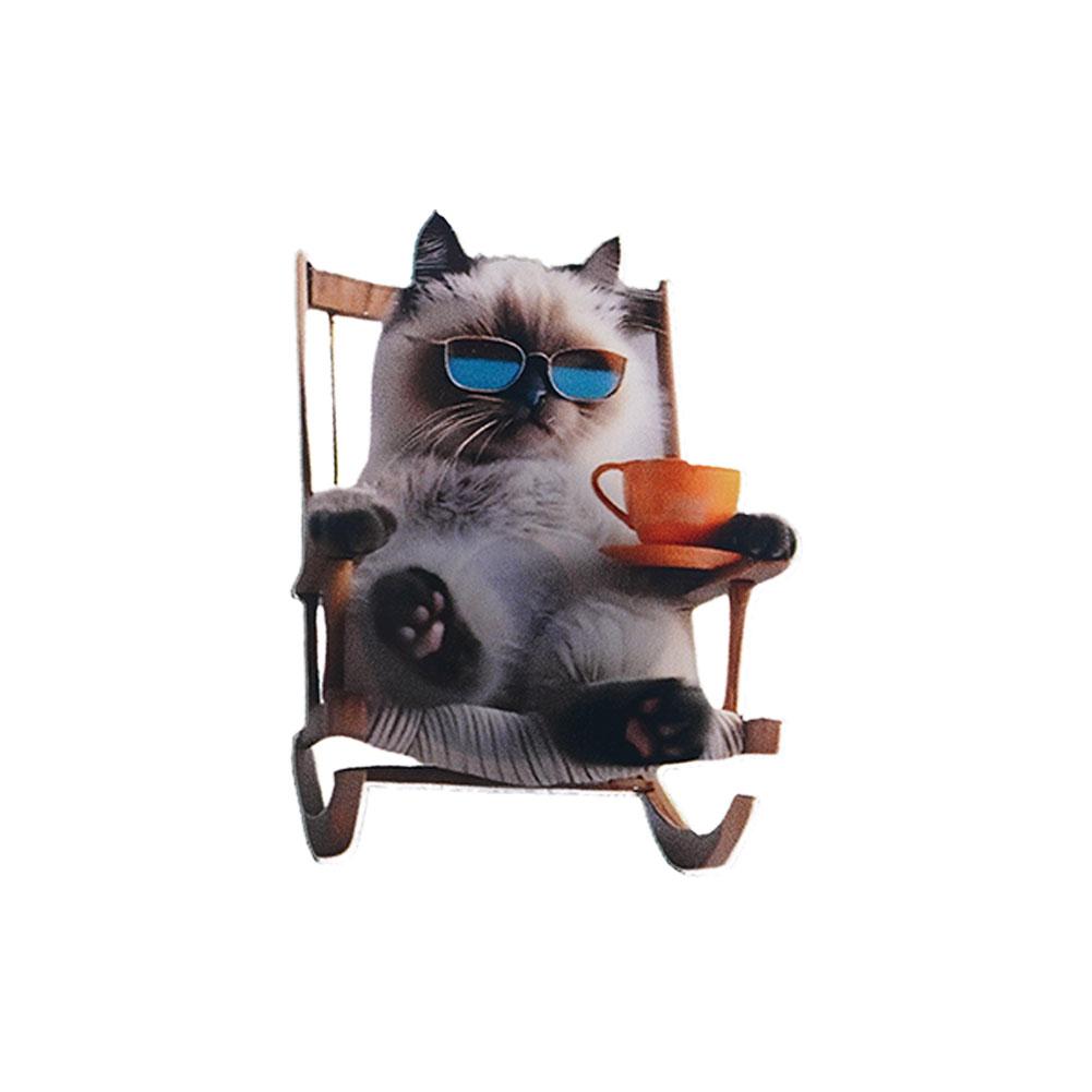 2D Affenförmiger Autoanhänger Hängender Schmuck mit Kette Realistisches Tier Rückspiegel Hängende Dekoration Autoinnenzubehör