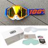 Helmet Goggles Set 100% Off-Road Motorcycle Helmet Goggles Downhill Mountain Bike Wind and Sand Protection