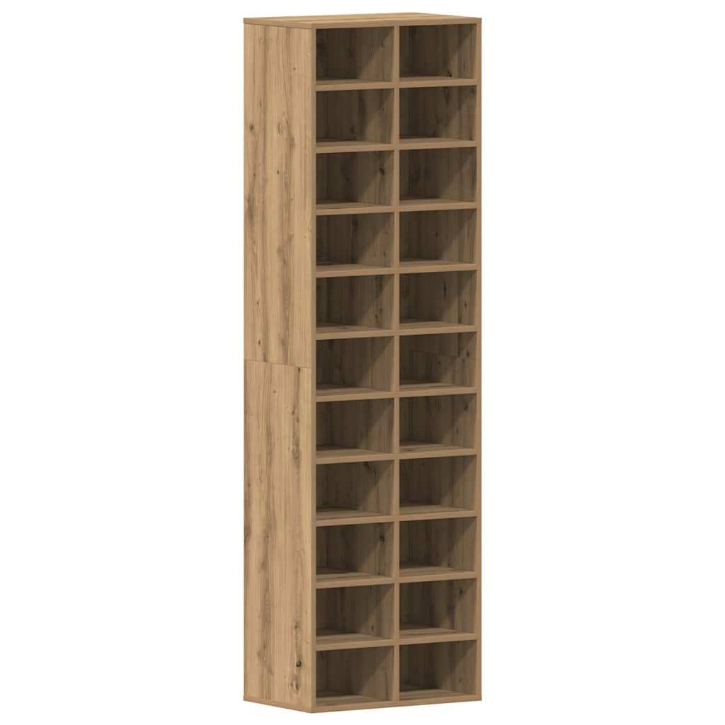 Shoe Cabinet Artisan Oak 54 x 34 x 183 cm Particleboard