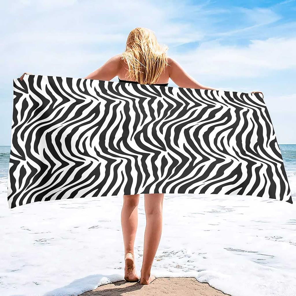 1pc Bow shaped beach towel, ultra-fine fiber quick drying absorbent large beach towel, beach vacation swimming