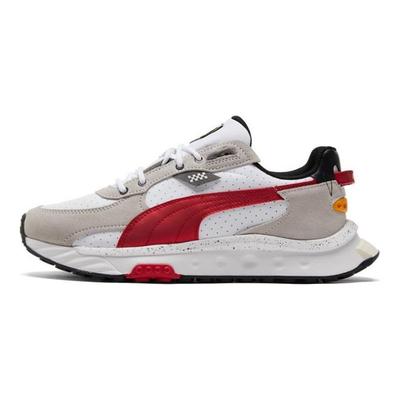 Scarpe da Allenamento Unisex Basse Scuderia Ferrari Wild Rider Bianco Nero Rosso 306937-02
