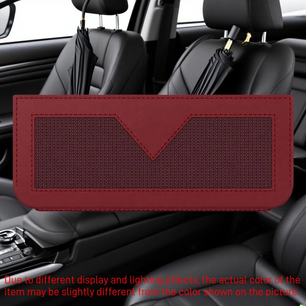 Car Seat Side Pocket Storage Bag, PU Leather Multifunctional Small Car Console Side Storage Bag, Mobile Phone Sunglasses