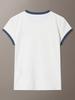 Kaelbinkeullainjin Women'S Slim Logo Ringer Short Sleeve T-Shirt 47G803G Yas