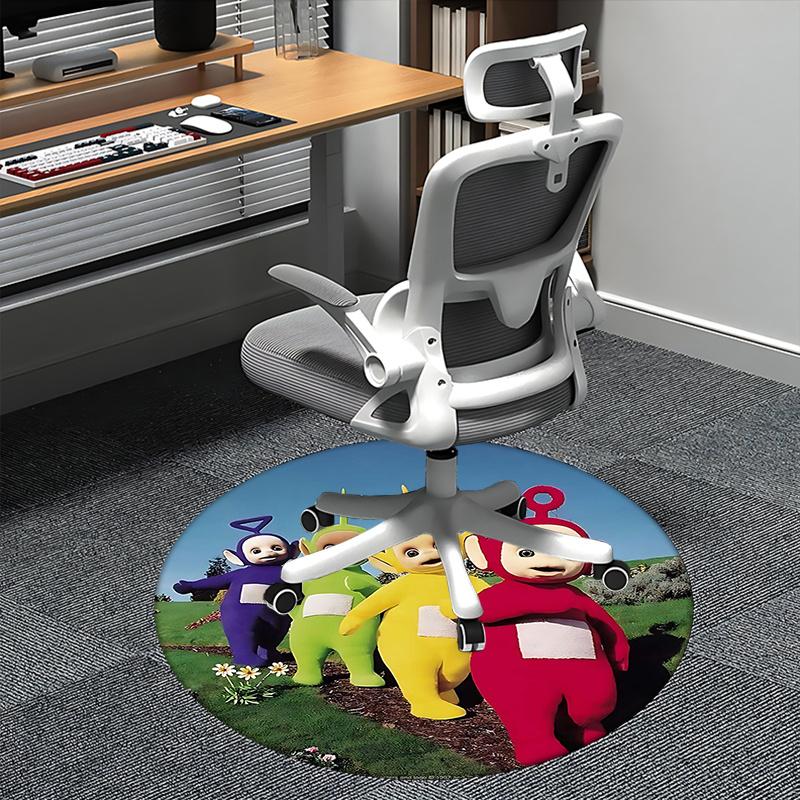 

Teletubbies,Character Chair mat Round Rug Office carpet, Non slip, Suitable for Living Rooms, Bedrooms decor.1205212a 80cm by 80cm