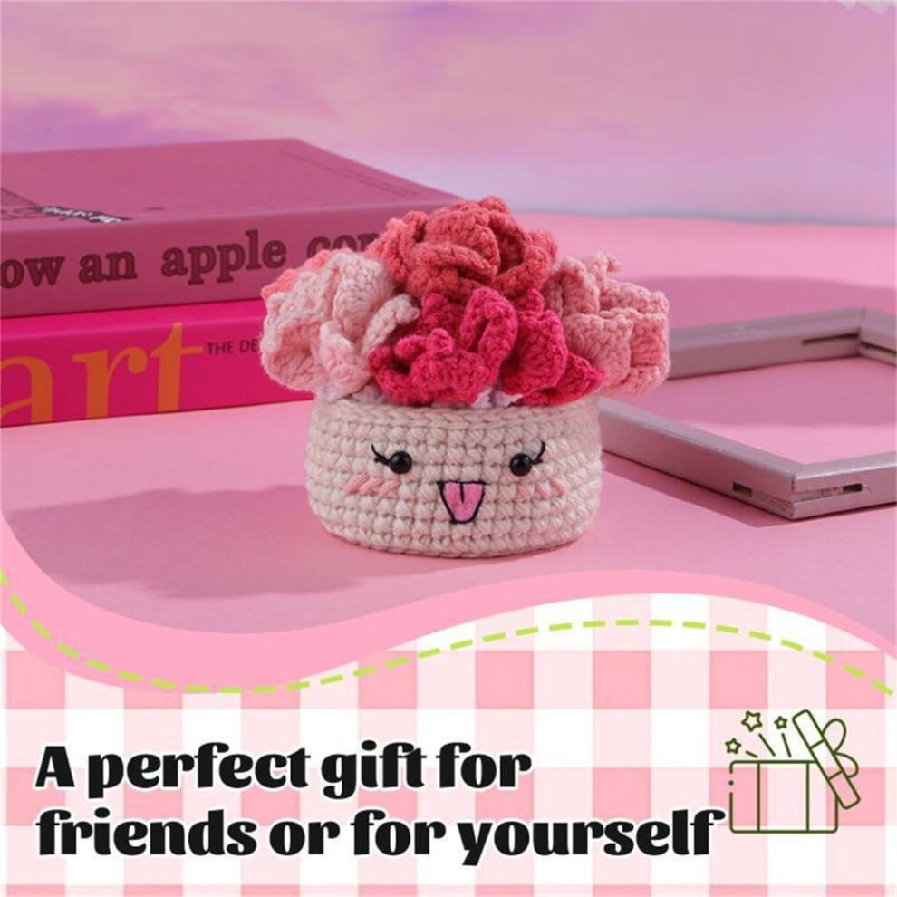 Adults & Kids Crochet Kits for Beginners, Crochet Kits to Make Colorful Cup Mat