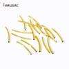14/18k Gold Plated Brass Smooth Long Curve Tube Spacer Beads,20/30mm Tube Beads Connectors For DIY Jewelry Making Accessories