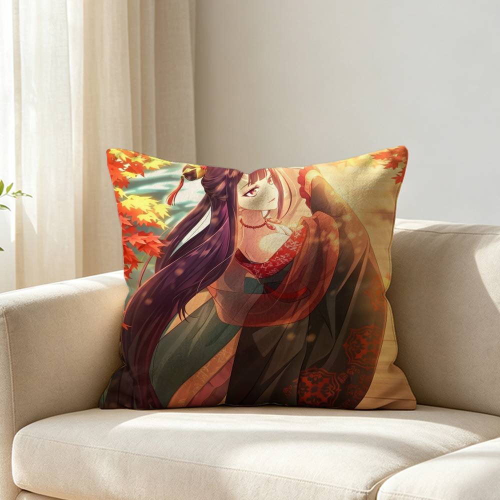 Though I Am An Inept Villainess Shu Keigetsu Customizable Square Cushion Cover Double Sided Print Pillow Case