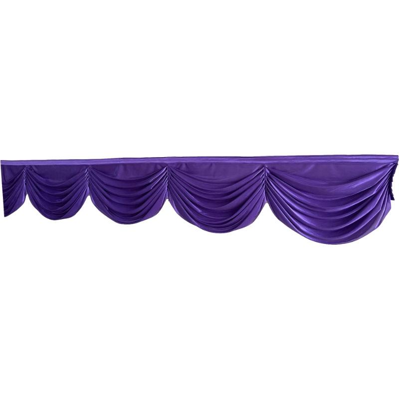 3/6M Long Ice Silk Swag Drape Panel Wedding Stage Background Event Party Decor Drapery Party Banquet Backdrop Curtain Swag
