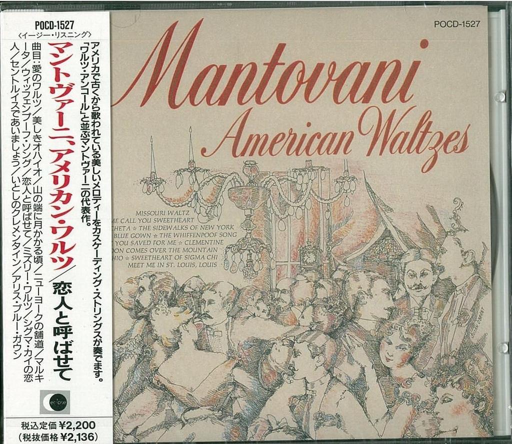 CD MANTOVANI - Mantovani, American Waltz  POCD1527 Japan ObiKlassisk Brukt