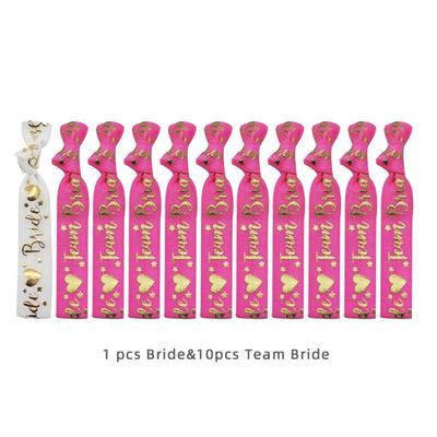 11pcs Écharpe Future Mariée Décoration de Mariage Douche Nuptiale Équipe Mariée Tribu Écharpe en Satin Décorations Fournitures Fête d'Enterrement de Vie de Jeune Fille
