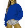 Women's Casual Fashion Round Neck Long Sleeve Sweatshirt