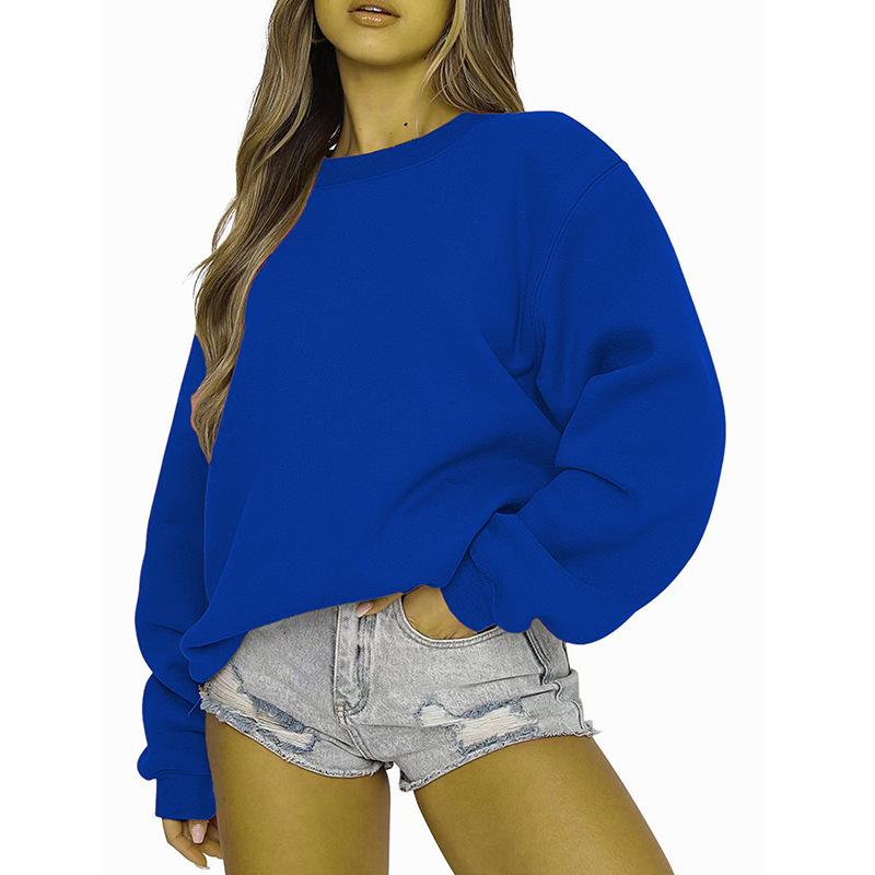 Women's Casual Fashion Round Neck Long Sleeve Sweatshirt