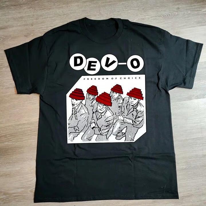 Vintage Devo Band Freedom of Choice 1980 Shirt Unisex Concert S-4XL XL