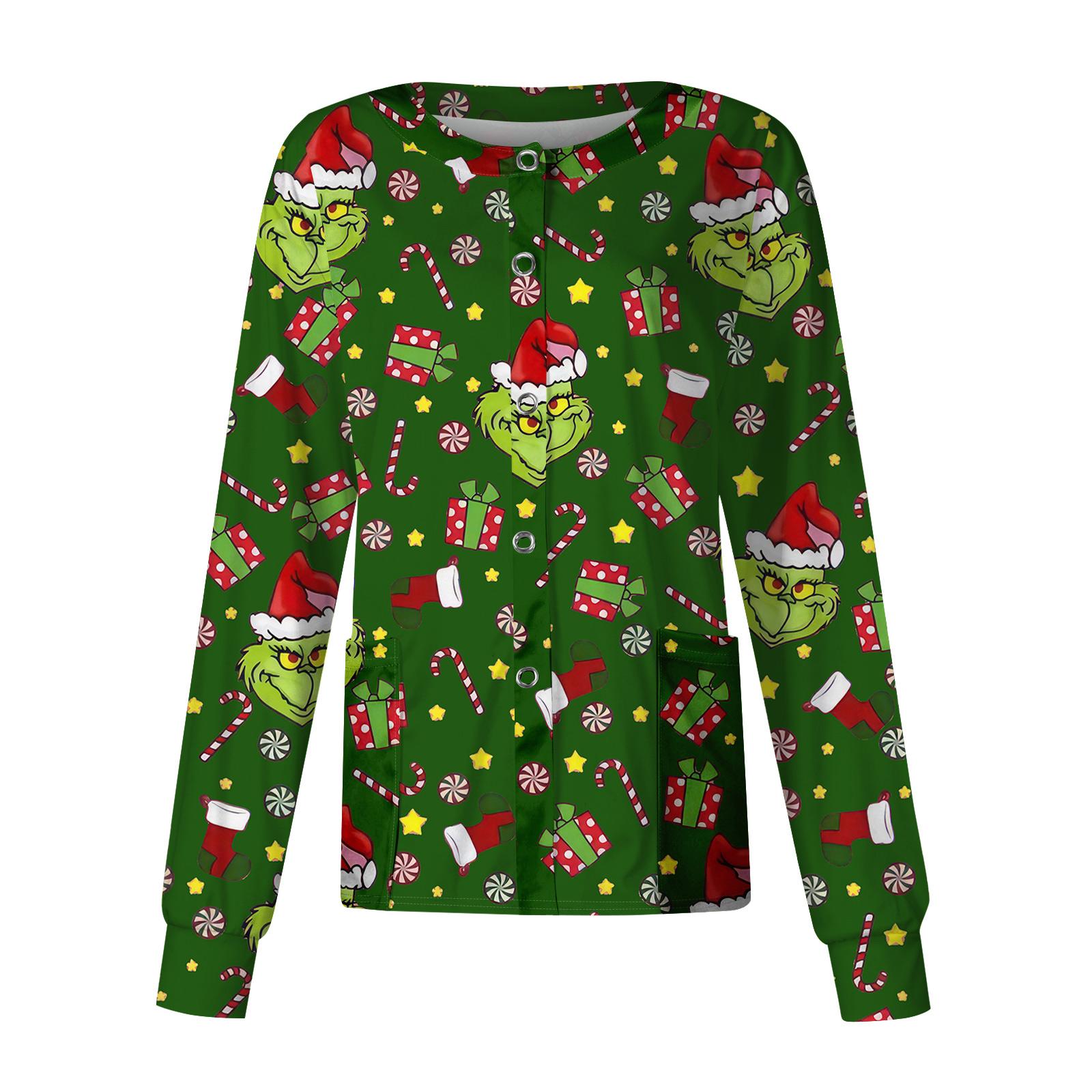 

Женский повседневный однобортный топ с длинным рукавом и принтом Dry-nurse XXXXL