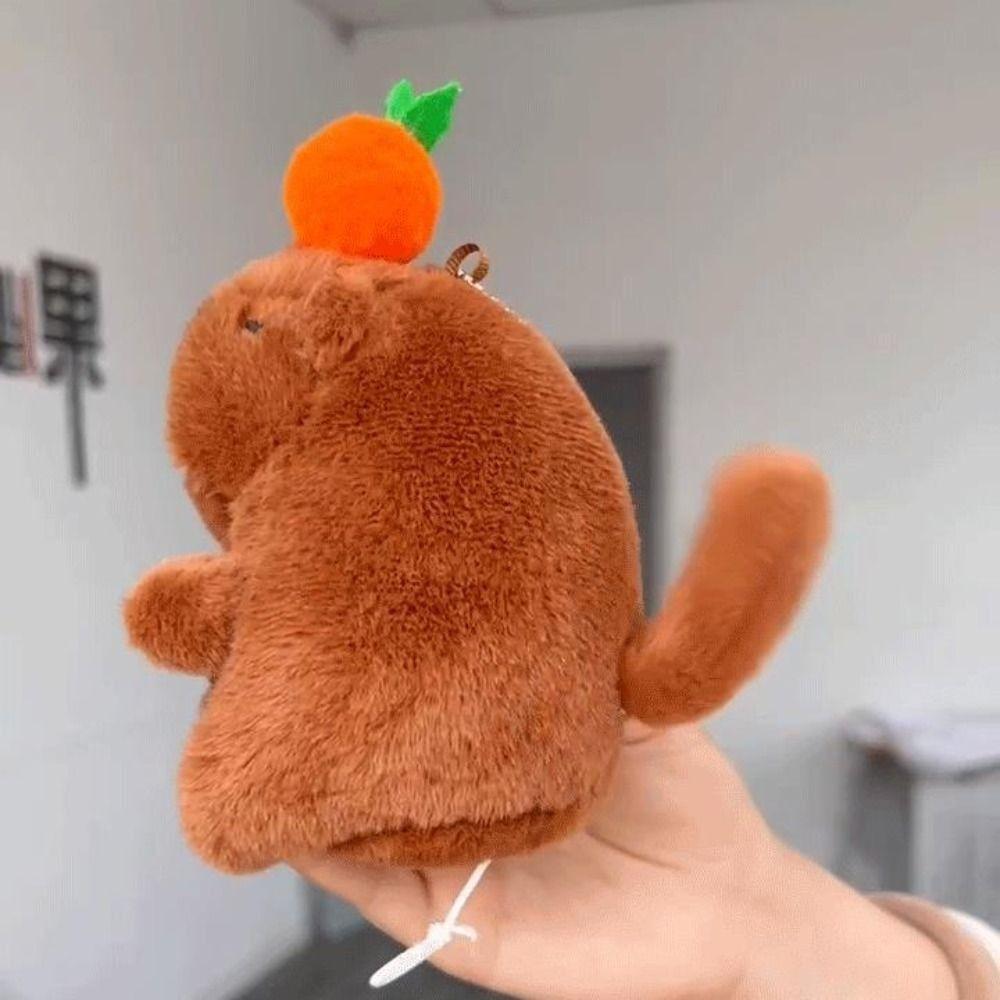 Children's Gift Capybara Doll Multiple Styles Plush Toy Gift Drawstring Tail Wagging Doll  Kids