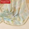 Shanghai Story Women's Printed Silk Square Scarf