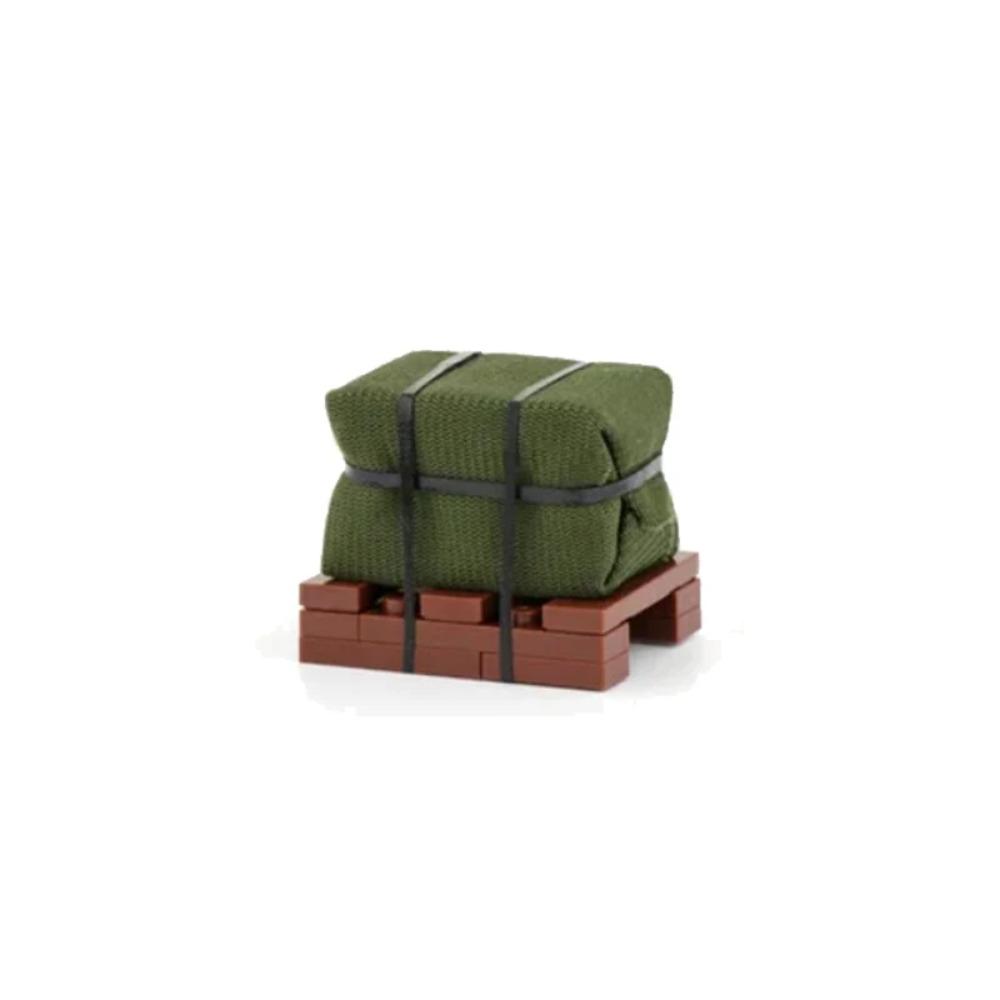 WW2 Military MOC Building Block Soldier Printed Weapon Case Rack Drone Bomb Disposal Mortar Gatling Maxine Gun DIY Toy Gift K046
