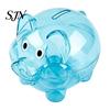 Kids Piggy Bank Unbreakable Plastic for Kids, Transparent Pig Shape Cash Coin Money Saving Jar Bank, Box Nursery Bedroom Decor Management