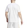 Adidas T Shirts Men's White Crew Neck Moderate Straight Fit HY0605